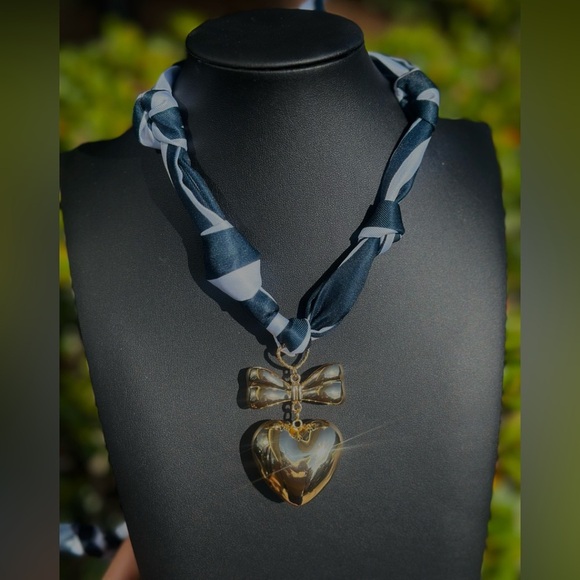 Handmade Scarf Tie Necklace - Picture 1 of 1